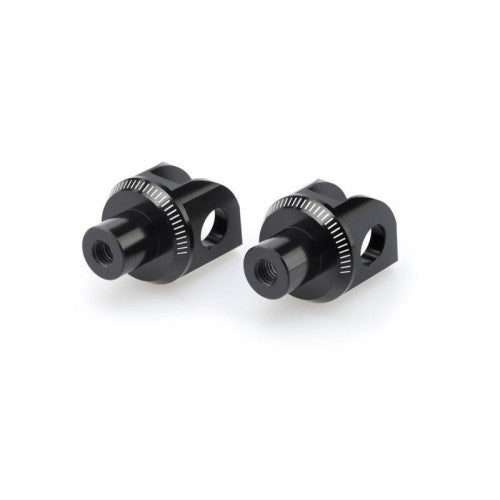 Footpeg Adaptors Black For Kawasaki ER6-F 06-16