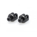 Footpeg Adaptors Black For Kawasaki Ninja 1000 SX 20-24