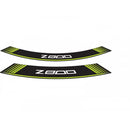 Wheel Rim Stickers Green For Kawasaki Z800 13-16