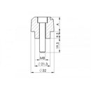 Short Bar End Weights Carbon Look For BMW F800 GT 13-18