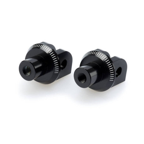 Footpeg Adaptors Black For Suzuki GSX R 250 17-19