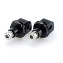 Pillion Footpeg Adaptors Black For Aprilia RSV4 09-24