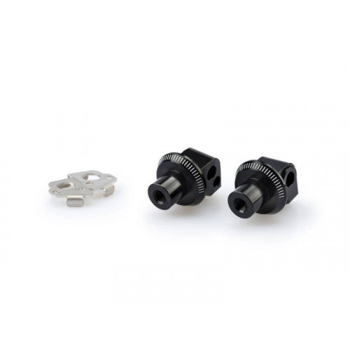 Pillion Footpeg Adaptors Black For BMW R1200 GS 13-18
