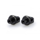 Pillion Footpeg Adaptors Black For Honda VFR 1200X Crosstourer 12-20