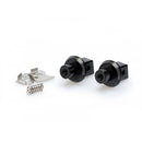 Pillion Footpeg Adaptors Black For Suzuki V-Strom 650 04-24