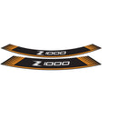 Wheel Rim Stickers Orange For Kawasaki Z1000 03-20