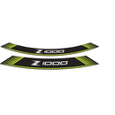 Wheel Rim Stickers Green For Kawasaki Z1000 03-20