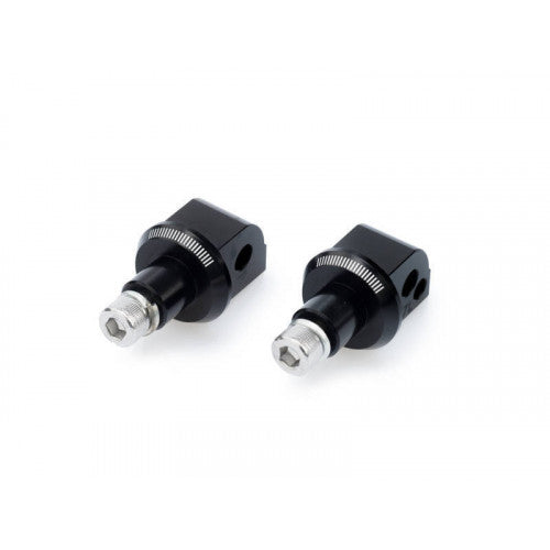 Pillion Footpeg Adaptors Black For Ducati 900 SS Superlight 91-97