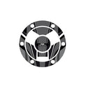 Radikal Fuel Cap Protector Grey For Triumph Speed Triple 1050 R 16-17
