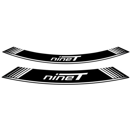 Wheel Rim Stickers Silver For BMW R Nine T 14-20