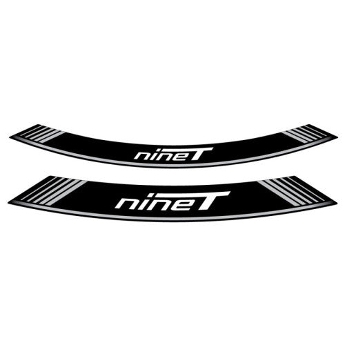 Wheel Rim Stickers Silver For BMW R Nine T 14-20