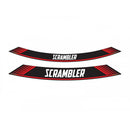 Wheel Rim Stickers Red For Ducati Scrambler 1100 18-20