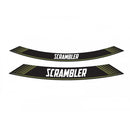 Wheel Rim Stickers Green For Ducati Scrambler 1100 18-20