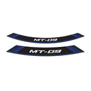 Wheel Rim Stickers Blue For Yamaha FZ-09 13-16
