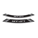 Wheel Rim Stickers Silver For Yamaha MT-07 14-24