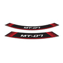 Wheel Rim Stickers Red For Yamaha MT-07 14-24