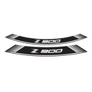 Wheel Rim Stickers White For Kawasaki Z900 17-24