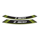 Wheel Rim Stickers Green For Kawasaki Z900 17-24