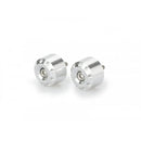 Short Bar End Weights Silver For Yamaha MT-09 Tracer 15-17