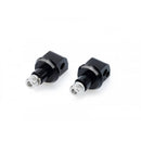 Pillion Footpeg Adaptors Black For Harley Davidson Sportster 883 Iron XL883N 09-22