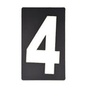 Spare White Pitboard Number - '4'