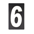 Spare White Pitboard Number - '6'