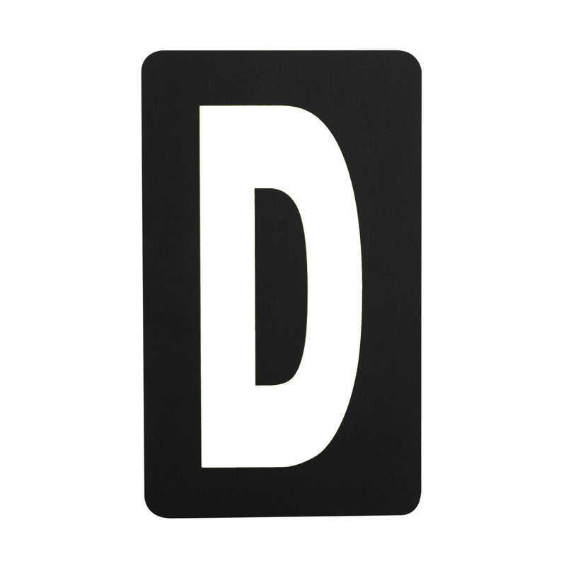Spare White Letter For Pitboard - 'D'