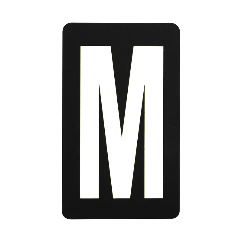 Spare White Letter For Pitboard - 'M'