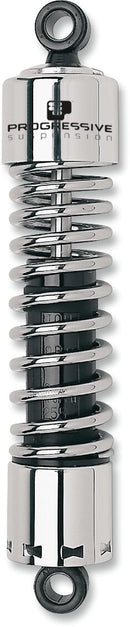 412 Series Shocks Black / Chrome For Harley Davidson FLTRSEI2 1550 2001 - 13.50 Inch