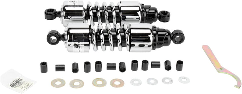 412 Series Cruiser Shocks Black / Chrome For Honda GL 1500 C 1997-2003 - 11.50 Inch