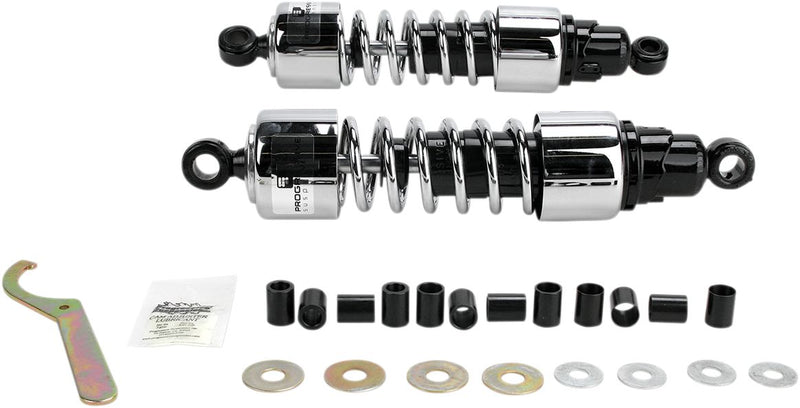 412 Series Cruiser Shocks Black / Chrome For BMW R 45 N 1978-1984 - 13 Inch