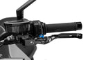 4.0 Lever Black Extendable Foldable Clutch/Rear Brake/Left Hand Aluminium Red