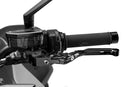 4.0 Lever Black Extendable Foldable Clutch/Rear Brake/Left Hand Aluminium Silver