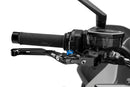 4.0 Lever Black Extendable Foldable Front Brake/Right Hand Anodised Finish Blue