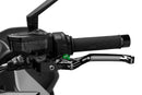 4.0 Lever Black Fixed Clutch/Rear Brake/Left Hand Silver