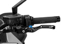4.0 Lever Silver Short Clutch/Rear Brake/Left Hand Blue