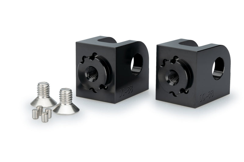 Adjustable Passenger Footpeg Adaptor Black For CFMoto 450 NK/800 NK Advanced/Sport 2023-Current