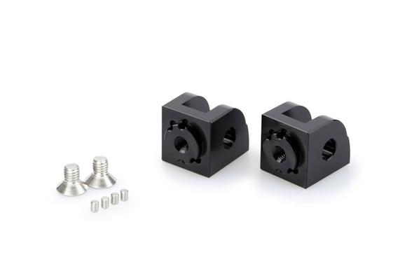 Adjustable Rider Footpeg Adaptor Black For Suzuki GSX-S 1000 2015-Current