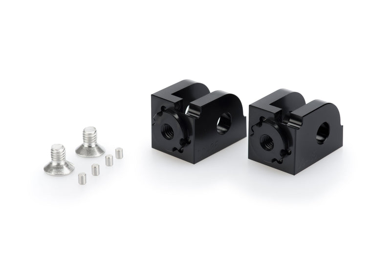 Adjustable Rider Footpeg Adaptor Black