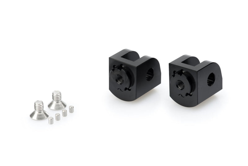 Adjustable Rider Footpeg Adaptor Black For Kawasaki Ninja 400 / Z400 2019-Current