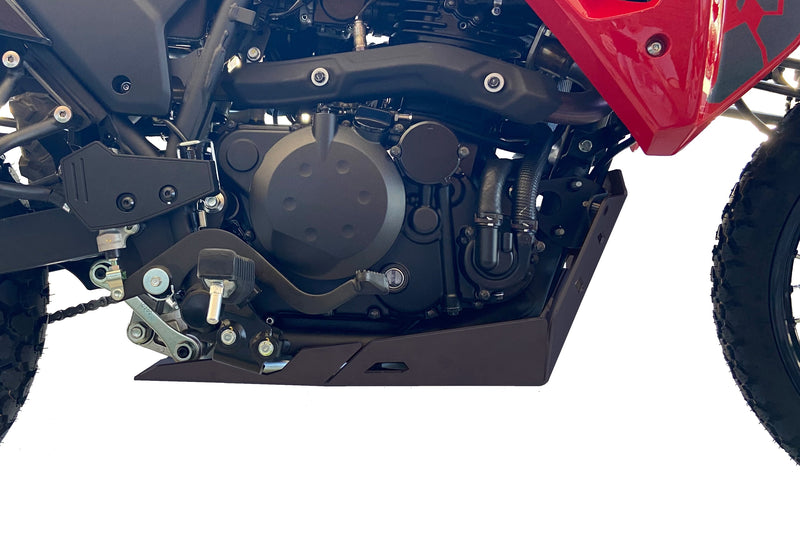 Aluminium Belly Pan Black For Kawasaki KLR 650 2022>2024
