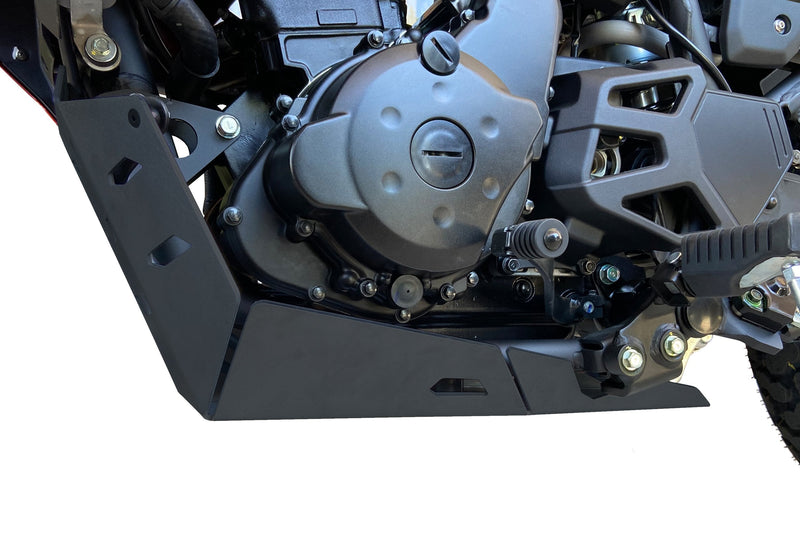 Aluminium Belly Pan Black For Kawasaki KLR 650 2022>2024