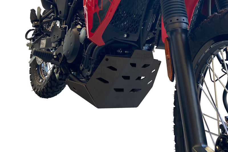 Aluminium Belly Pan Black For Kawasaki KLR 650 2022>2024