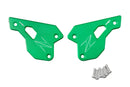 Aluminium Heel Plates Green For Kawasaki Z900/SE 2023>Current