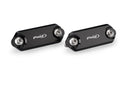 Aluminium Mirror Caps Black For Aprilia RS 457 2024>Current