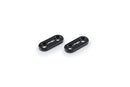 Aluminium Mirror Caps Black For Yamaha YZF-R1 2009-2014