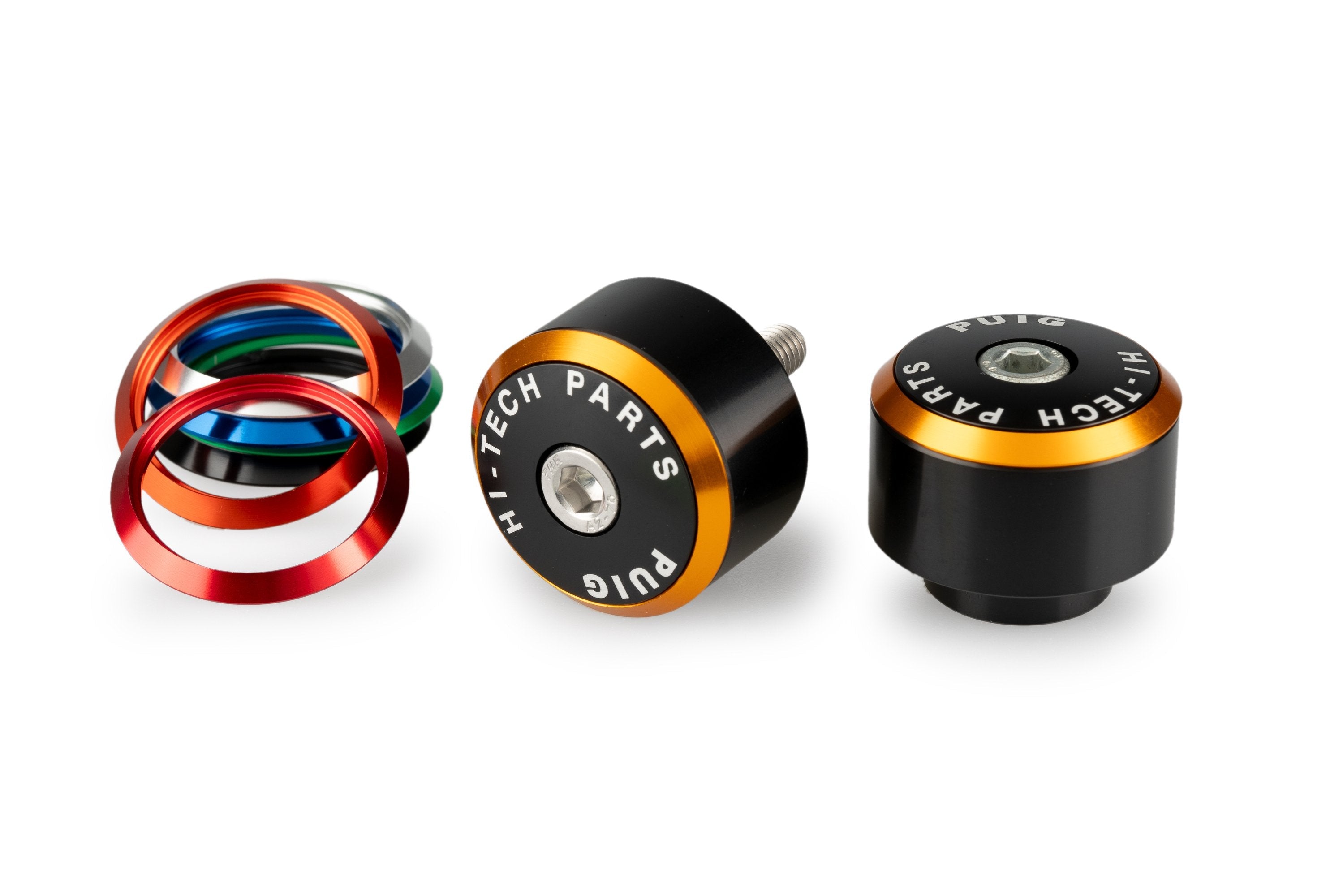 Balance Bar Ends Black W/ Coloured Rings For Yamaha R1/R6/R7
