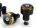 Balance Bar Ends Black w /  Coloured Rings For Kawasaki ER-6F 2009-2016
