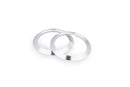 Balance Bar Ends Spare Rings Pair Silver
