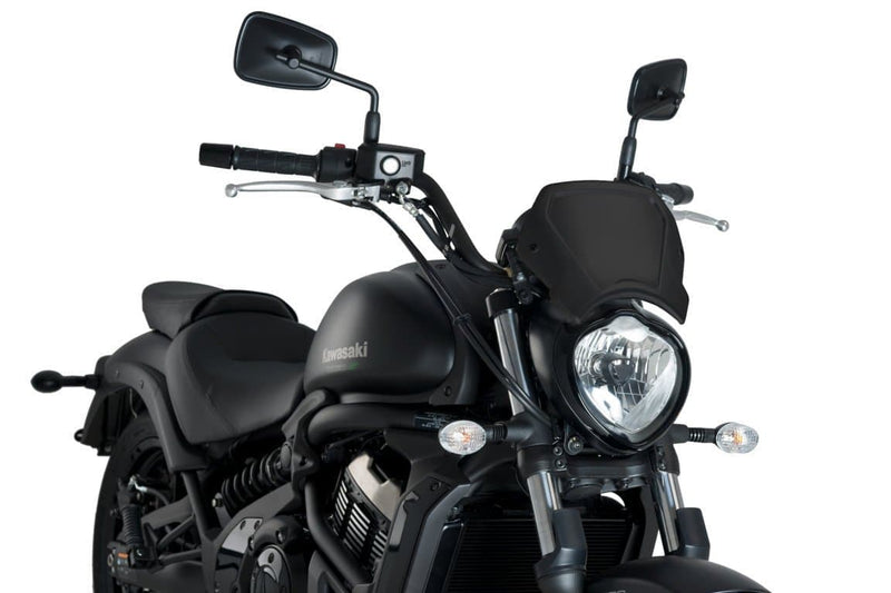 Fly Screen - Fork Mounted For (Aluminium) Matte Black For Moto Guzzi V7 Stone 850 2021-Current